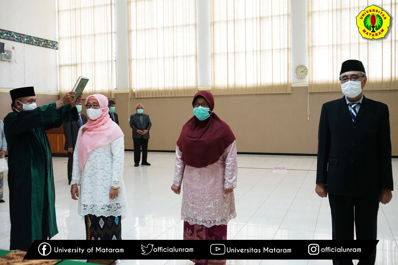 Rektor Unram Lantik Tiga Wakil Dekan Fatepa